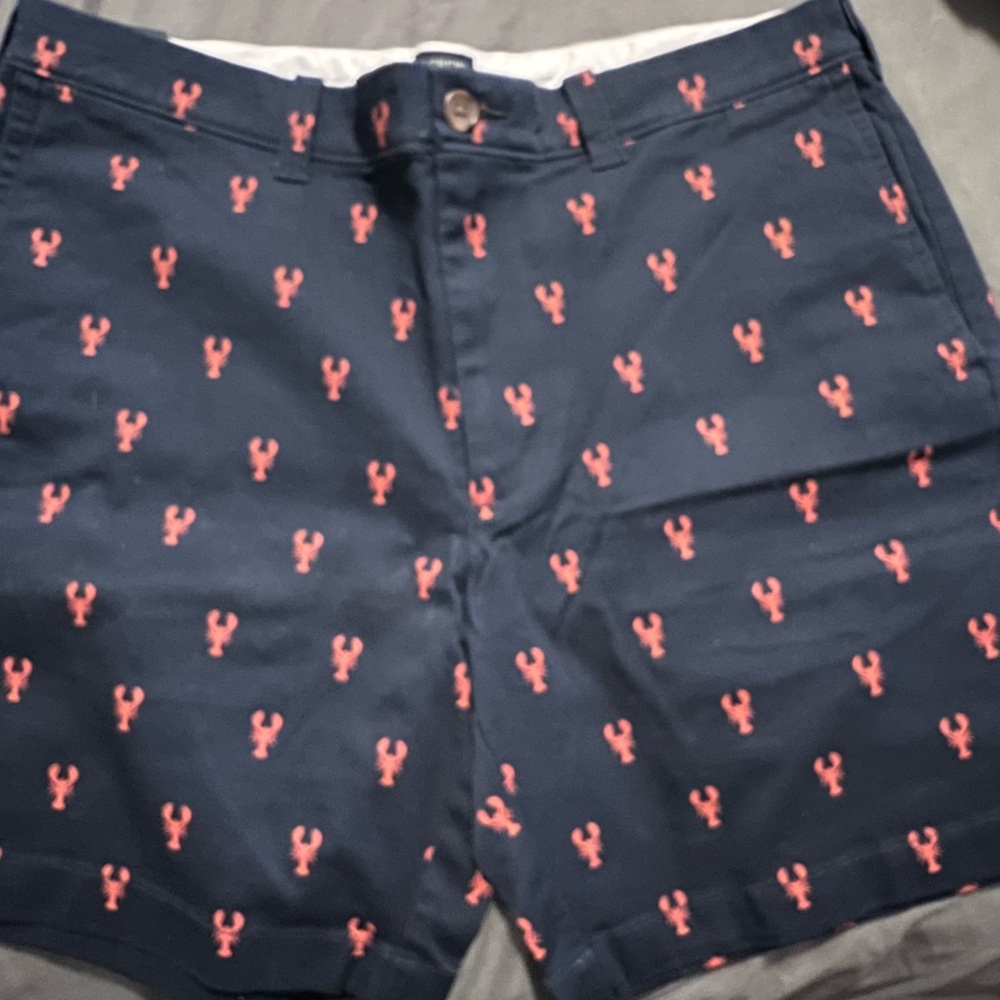J. Crew Navy Shorts with Lobster Accents